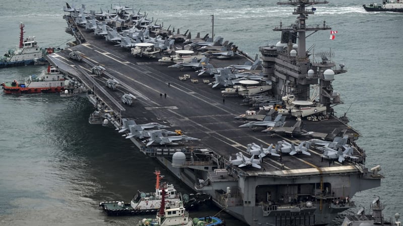 Američané sestřelili íránský dron. Blížil se k jejich letadlové lodi