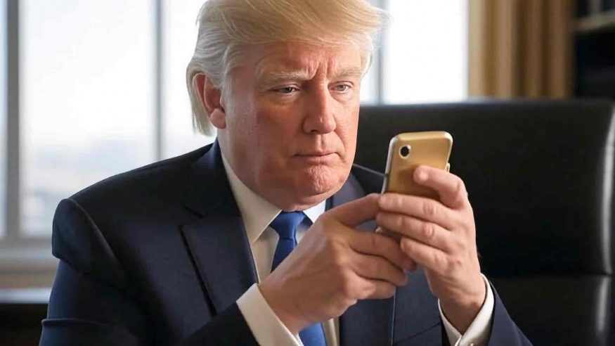 Šokující odhalení o Trumpově telefonu: zlatý luxus, nebo jen levný čínský podfuk?