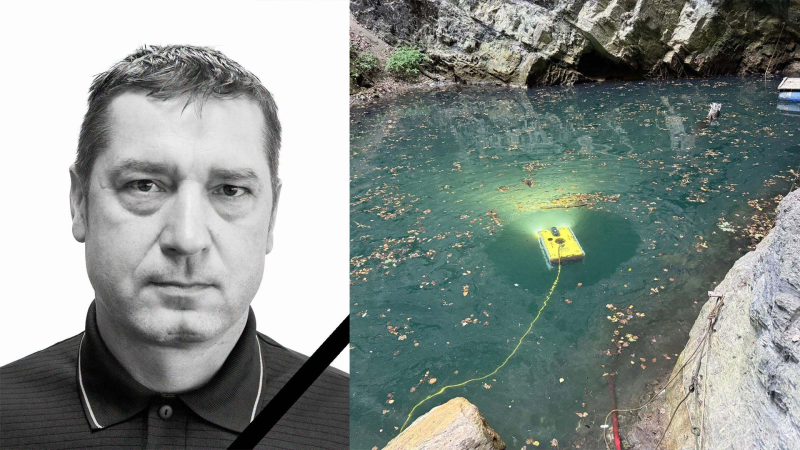 Tragédie v Hranické propasti. Při potápění zemřel letecký záchranář Jan