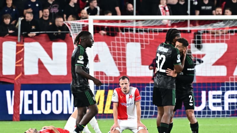 Slavia padla v Lize mistrů. Dlouho mířila k výhře, osudovou chybu udělal Chorý